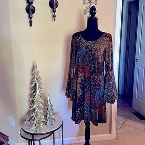 Large, Never Worn MSK Bell Sleeve Dress